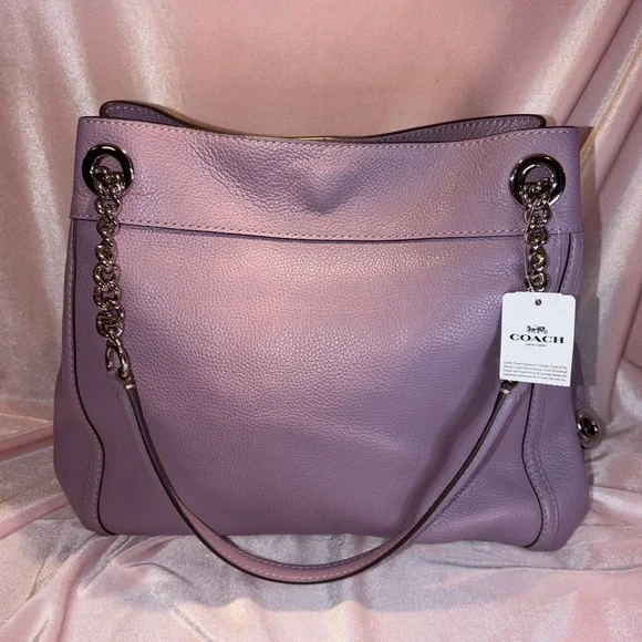 BNWT Authentic Coach Turnlock Edie – Jasmine Powder Pink Style #36855 - Picture 7 of 12